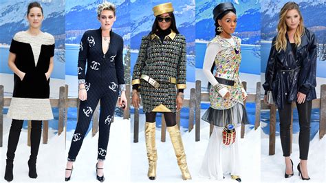 chanel front row 2019|Chanel runway dresses.